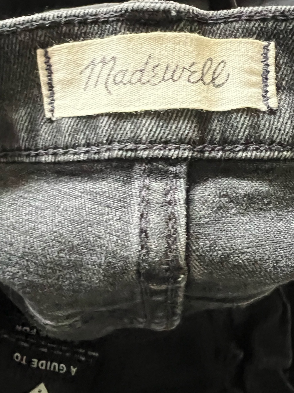 Madewell High-Rise Roll Hem Denim Shorts in Lunar Wash Sz28 - Picture 15 of 16